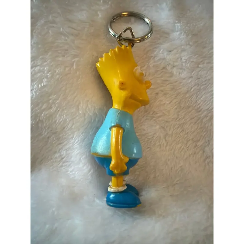 Vintage Bart Simpson Keychain Figure Matt Groening 1990 20th Century Fox 4